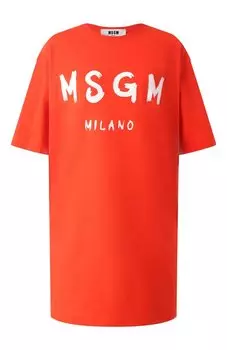 Хлопковое платье MSGM
