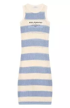 Хлопковое платье Philosophy di Lorenzo Serafini Kids