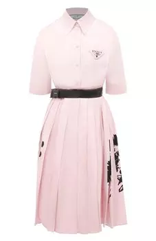 Хлопковое платье Prada
