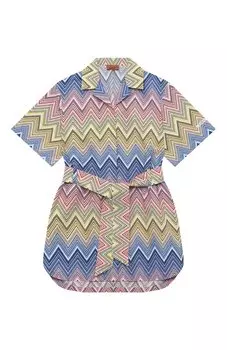Хлопковое платье-рубашка Missoni