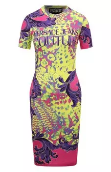 Хлопковое платье Versace Jeans Couture