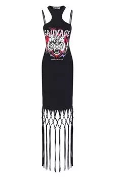 Хлопковое платье Versace Jeans Couture