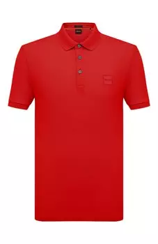 Хлопковое поло BOSS Orange