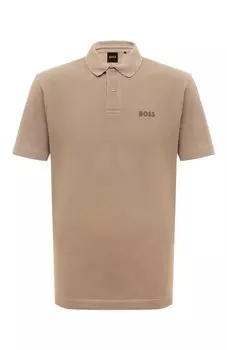 Хлопковое поло BOSS Orange