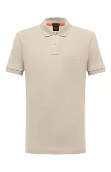 Хлопковое поло BOSS Orange