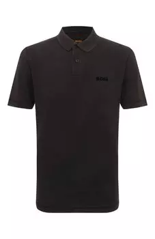 Хлопковое поло BOSS Orange