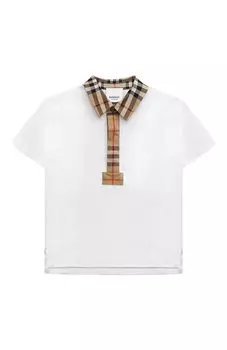 Хлопковое поло Burberry