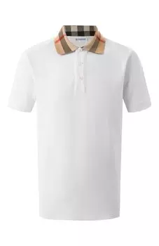 Хлопковое поло Burberry