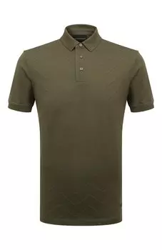 Хлопковое поло Emporio Armani