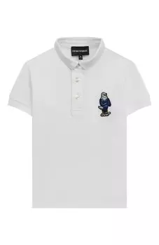 Хлопковое поло Emporio Armani