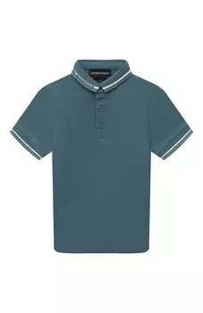Хлопковое поло Emporio Armani