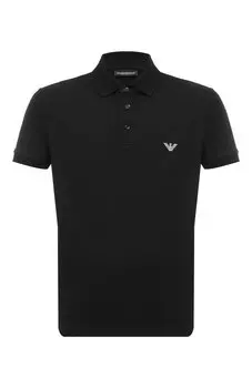 Хлопковое поло Emporio Armani