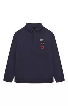 Хлопковое поло Emporio Armani