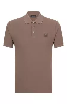 Хлопковое поло Emporio Armani