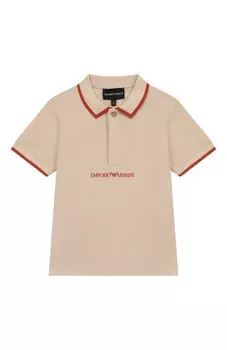 Хлопковое поло Emporio Armani