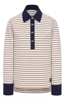 Хлопковое поло Ganni