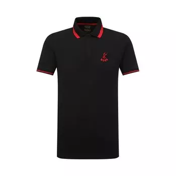 Хлопковое поло Looney Tunes x Boss BOSS