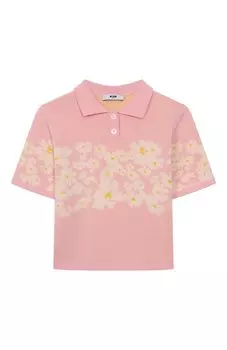 Хлопковое поло MSGM kids