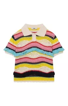 Хлопковое поло MSGM kids