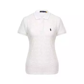 Хлопковое поло с отделкой пайетками Polo Ralph Lauren