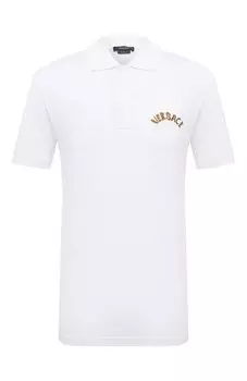 Хлопковое поло Versace