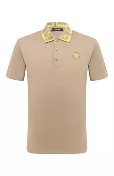 Хлопковое поло Versace
