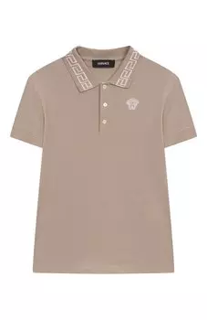 Хлопковое поло Versace