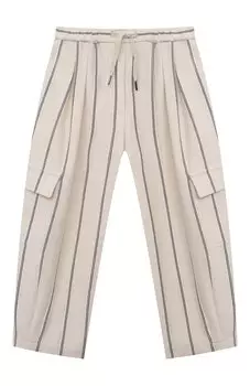 Хлопковые брюки-карго Brunello Cucinelli