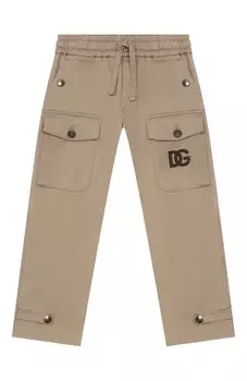 Хлопковые брюки-карго Dolce & Gabbana