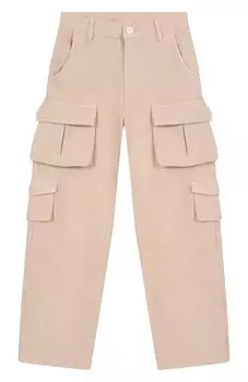 Хлопковые брюки-карго DOUUOD