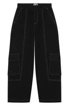 Хлопковые брюки-карго Moschino