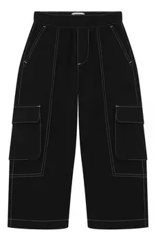 Хлопковые брюки-карго Moschino