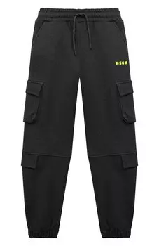 Хлопковые брюки-карго MSGM kids