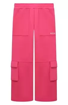 Хлопковые брюки-карго MSGM kids