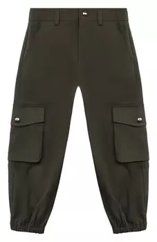 Хлопковые брюки-карго MSGM kids