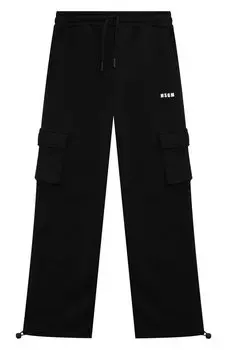Хлопковые брюки-карго MSGM kids
