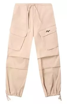 Хлопковые брюки-карго MSGM kids