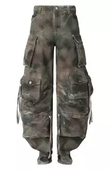 Хлопковые брюки-карго The Attico