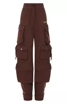 Хлопковые брюки-карго The Attico