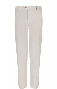 Хлопковые брюки прямого кроя Brioni