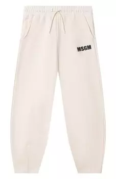 Хлопковые джоггеры MSGM kids
