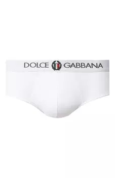 Хлопковые хипсы с широкой резинкой Dolce & Gabbana