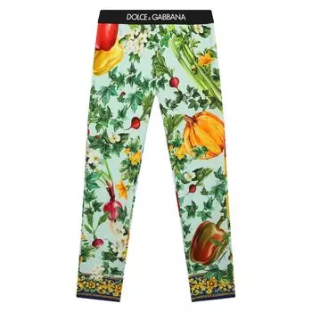 Хлопковые легинсы Dolce & Gabbana