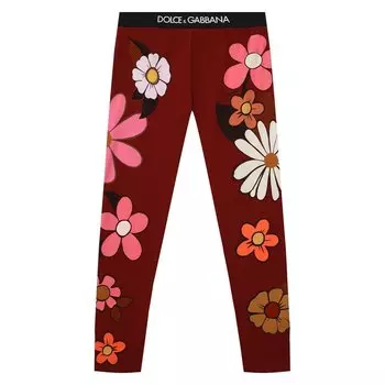 Хлопковые леггинсы Dolce &amp; Gabbana