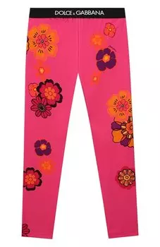 Хлопковые леггинсы Dolce & Gabbana