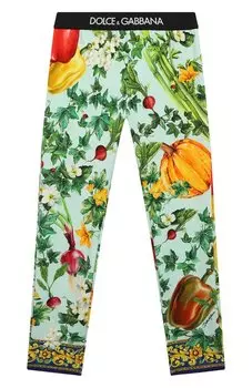 Хлопковые легинсы Dolce & Gabbana