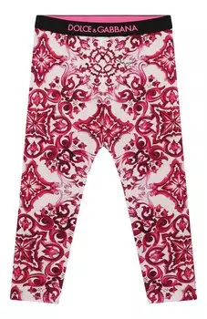 Хлопковые легинсы Dolce & Gabbana