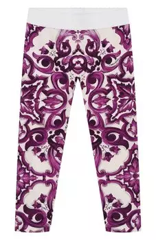 Хлопковые легинсы Dolce & Gabbana