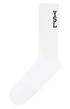 Хлопковые носки Saint Laurent