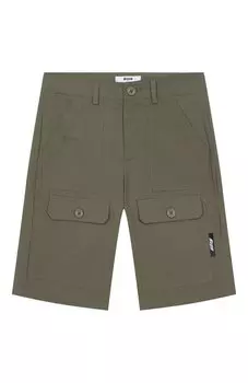 Хлопковые шорты-карго MSGM kids